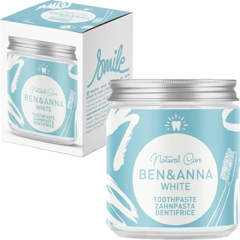 Натуральна зубна паста без фтору Ben & Anna Natural Toothpaste White відбілююча 100 мл (4260491220516)