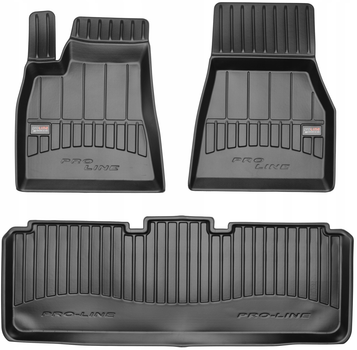Zestaw dywaników samochodowych Frogum ProLine 3D do Tesla Model S od 2012 3 szt (5902643408623)