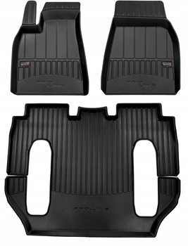 Zestaw dywaników samochodowych Frogum ProLine 3D do Tesla Model X 2015–2021 3 szt (5902643408630)