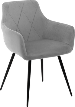 Krzesło do kuchni i salonu HOMLA FELLICE 56 x 61 x 86 cm Grey (5904183847283)