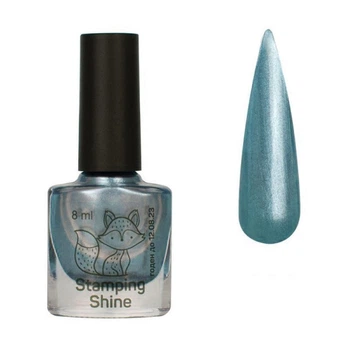 Лак-краска для стемпинга Saga Professional Stamping Shine 06 бирюзовый перламутр 8 мл (2100994235216)