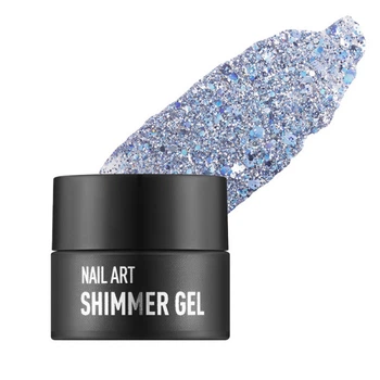 Гель NUB Shimmer Gel 08 ліловий голографічний мікс блискіток та конфетті 5 г (962002091458)