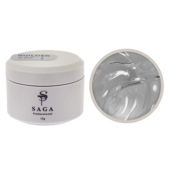 Гель для наращивания Saga Professional Builder Gel Veil 06 Clear. прозрачный. 15 мл