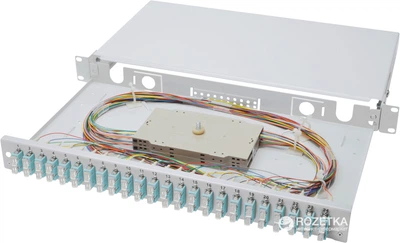 Оптическая панель Digitus Professional 19'' 1U 24 x SC duplex OM3 в сборе для серверного шкафа/стойки (DN-96322/3)