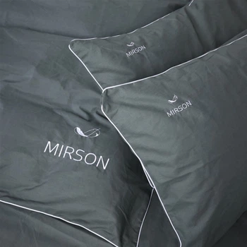 Комплект постельного белья MirSon Ranforce Elite Corner 16-7000 "Green Grey" 200х220 см (2200008401283)