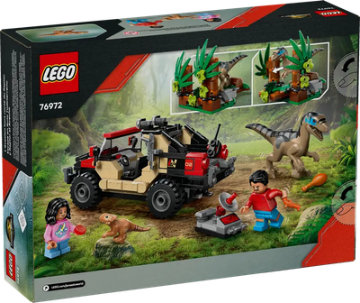Zestaw klocków LEGO Jurassic World Ucieczka terenówką przed raptorem, 285 el. 76972 (5702017812779)
