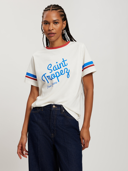 T-shirt damski bawełniany