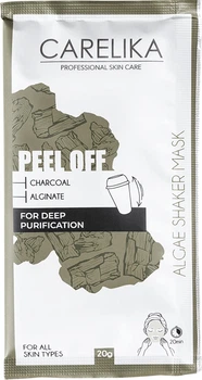 Маска-шейкер для лица Carelika Shaker Peel-Off Альгинатная с углем 20 г (4751039280616)