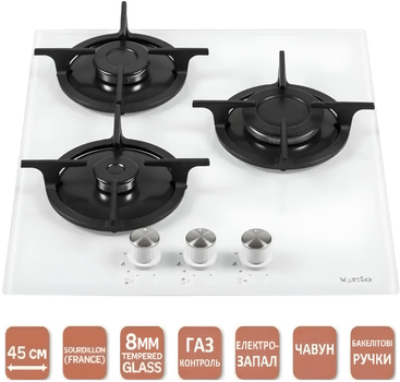 Варильна поверхня газова Ventolux HG430-G3G CS (WH)