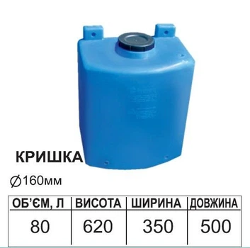 Емкость настенная пластиковая 80л
