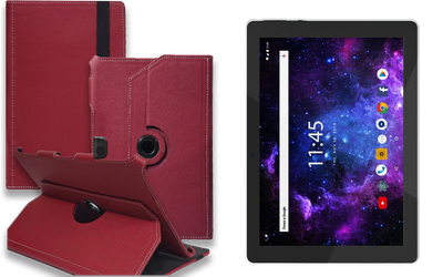 Чехол Spinner360 для планшета Assistant AP-108 Cetus, цвет Bordo