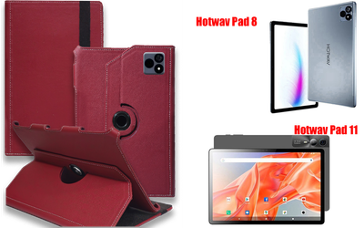 Чехол Spinner360 для планшета Hotwav Pad 8, Hotwav Pad 11, цвет Bordo