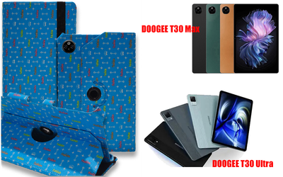 Чехол Spinner360 для планшета DOOGEE T30 Max, T30 Ultra, цвет Feshn Blue