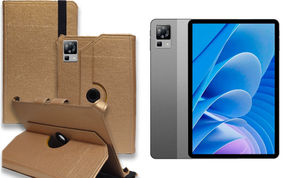 Чехол Spinner360 для планшета DOOGEE T30, T30 Pro, цвет Gold