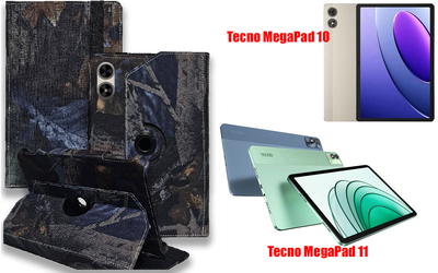 Чехол Spinner360 для планшета Tecno MegaPad 10, MegaPad 11, цвет Hrab