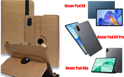 Чехол Spinner360 для планшета Honor Pad X8, Pad X8 Pro, Pad X8a, цвет Gold