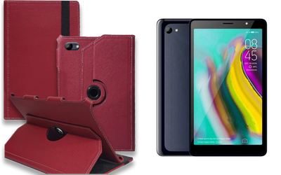 Чехол Spinner360 для планшета Tecno Tab 7 P704a, цвет Bordo