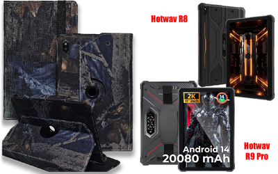 Чехол Spinner360 для планшета Hotwav R8, Hotwav R9 Pro, цвет Hrab