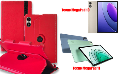 Чохол Spinner360 для планшета Tecno MegaPad 10, MegaPad 11, колір Red