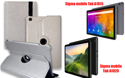 Чохол Spinner360 для планшета Sigma mobile Tab A1015, TAB A1020, колір Silver