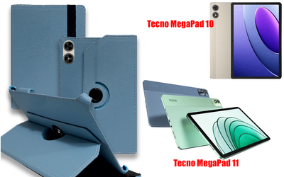 Чехол Spinner360 для планшета Tecno MegaPad 10, MegaPad 11, цвет Light Blue