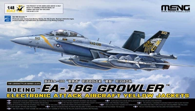 Збірна модель 1/48 Літак Boeing EA-18G Growler Electronic Attack Aircraft Yellow Jackets Meng LS-019