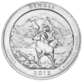 Монета США 25 центів (квотер) 2012 D «Національні парки - Деналі (15-й парк)» UNC (KM#523)