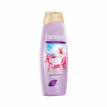 Увлажняющий крем-гель для душа With Love Beautiful Memories 500 мл, Avon Senses, С Любовью Чудесные Воспоминания с ароматом пиона и магнолии, Peony & Magnolia, shower creme