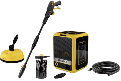 Мойка высокого давления электрическая щеточная Stanley 1.9 кВт, 150 бар, 8 м, 460 л/год, 50°C, бак 0.6 л SXPW19CP-E