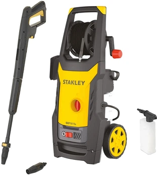 Мойка высокого давления электрическая щеточная Stanley 1.9 кВт, 150 бар, 6 м, 440 л/год, 50°C, бак 1 л SXPW19B-E
