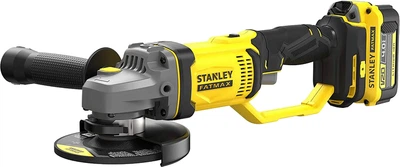 Угловая шлифовальная машина аккумуляторная Stanley FatMax Li-Ion Li-Ion 18В, 8500 об/мин, d=125 мм SFMCG400M2K