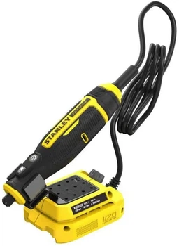 Мини-прямошлифовальная машина Stanley FatMax V20, 18В Li-lon, 34000 об/мин, цанга 3,175 мм (1/8") SFMCE030B