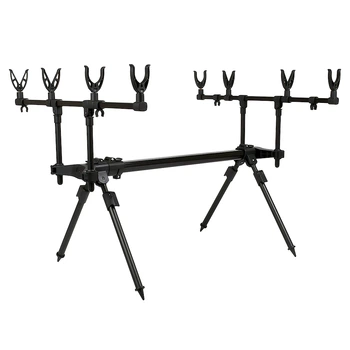 Рід-під з чохлом Profi Carp SF24337-4 76-120см для 4 спінінгів регульований тримач удилищ для риболовлі Чорний