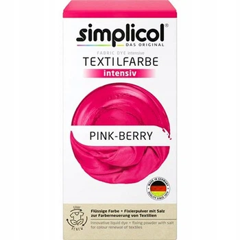 Барвник у рідині Simplicol Pink Berry фарба для тканин одягу рожевий