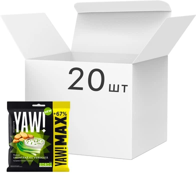Упаковка сухариків YAW! багети зі смаком сметани з зеленню 85 г х 20 шт (1.7 кг) (4841900001478)