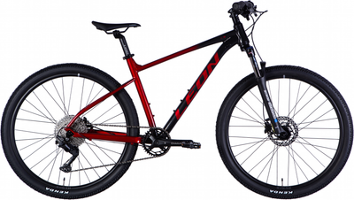Велосипед Leon XC 75 AM HDD AL 27.5" 18" 2025 Чорний із червоним (OPS-LN-27,5-078)