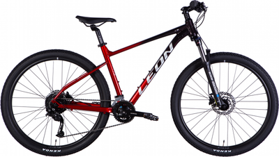 Велосипед Leon XC 80 AM HDD AL 27.5" 18" 2025 Чорний із червоним (OPS-LN-27,5-068)