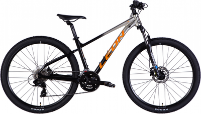 Велосипед Leon XC 100 AM HDD AL 27.5" 16" 2025 Сріблястий з чорним (OPS-LN-27,5-043)