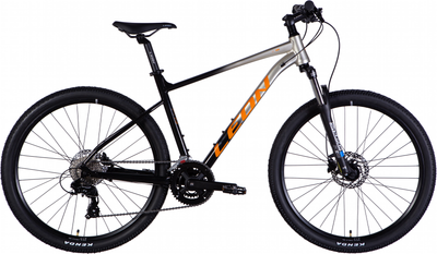 Велосипед Leon XC 100 AM HDD AL 27.5" 19" 2025 Сріблястий з чорним (OPS-LN-27,5-049)