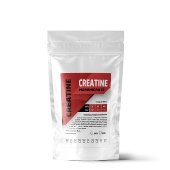 Креатин моногидрат Creatine Monohidrate 99,7% порошковый на 60 порций 300 г Без вкуса (14-125-cre-bs300)