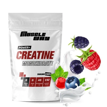 Креатин моногидрат для наращивания мышечной массы MuscleWay 99.9 % в порошке на 100 порций 500 г Лесные ягоды (33-126-CREATINE-MW-500G/9)