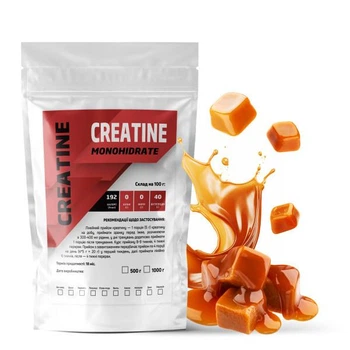 Креатин моногидрат Creatine Monohidrate 99,7% порошковый на 100 порций 500 г Карамель (14-125-cre-k500)