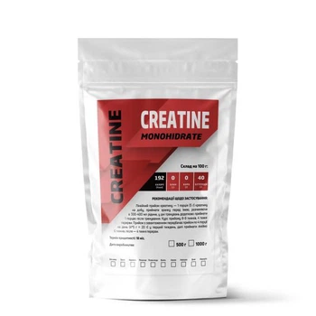 Креатин моногидрат Creatine Monohidrate 99,7% порошковый на 100 порций 500 г Без вкуса (14-125-cre-b500)