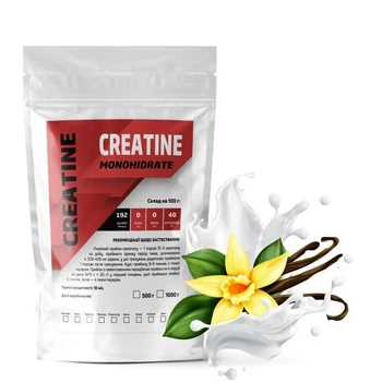 Креатин моногидрат Creatine Monohidrate 99,7% порошковый на 100 порций 500 г Ваниль (14-125-cre-v500)