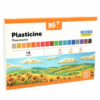 Пластилін Yes Orange Line, 18 кольорів, 360 г, 540691