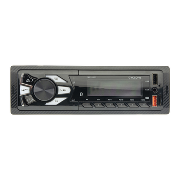 Автомагнітола 1 din з блютузом lcd екраном і fm тюнером Cyclone MP-1027 бездискова магнітола в авто два слоти usb змінне підсвічування кнопок з пульто