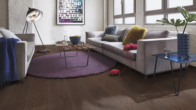 Паркетна дошка Floor`360 Дуб BRAZILIAN BROWN 1-смугова Лак