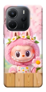 TPU чохол Demsky Labubu flower для Xiaomi Redmi Note 14 4G (Int. version)