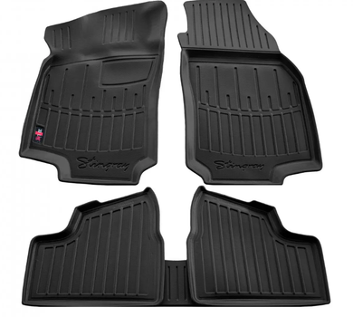 Коврики в салон Opel Astra G 1998-2004, с бортом, полиуретан, 5шт, Stingray, 5015085