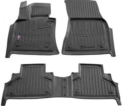 Коврики в салон BMW X5 F15 2013-2018/X6 F16 2014-2019, с бортом, полиуретан, 4шт, Stingray, 5027064
